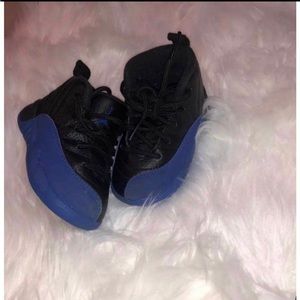 Nike Air Jordan Retro Black Game Royal 12s 6c Toddler